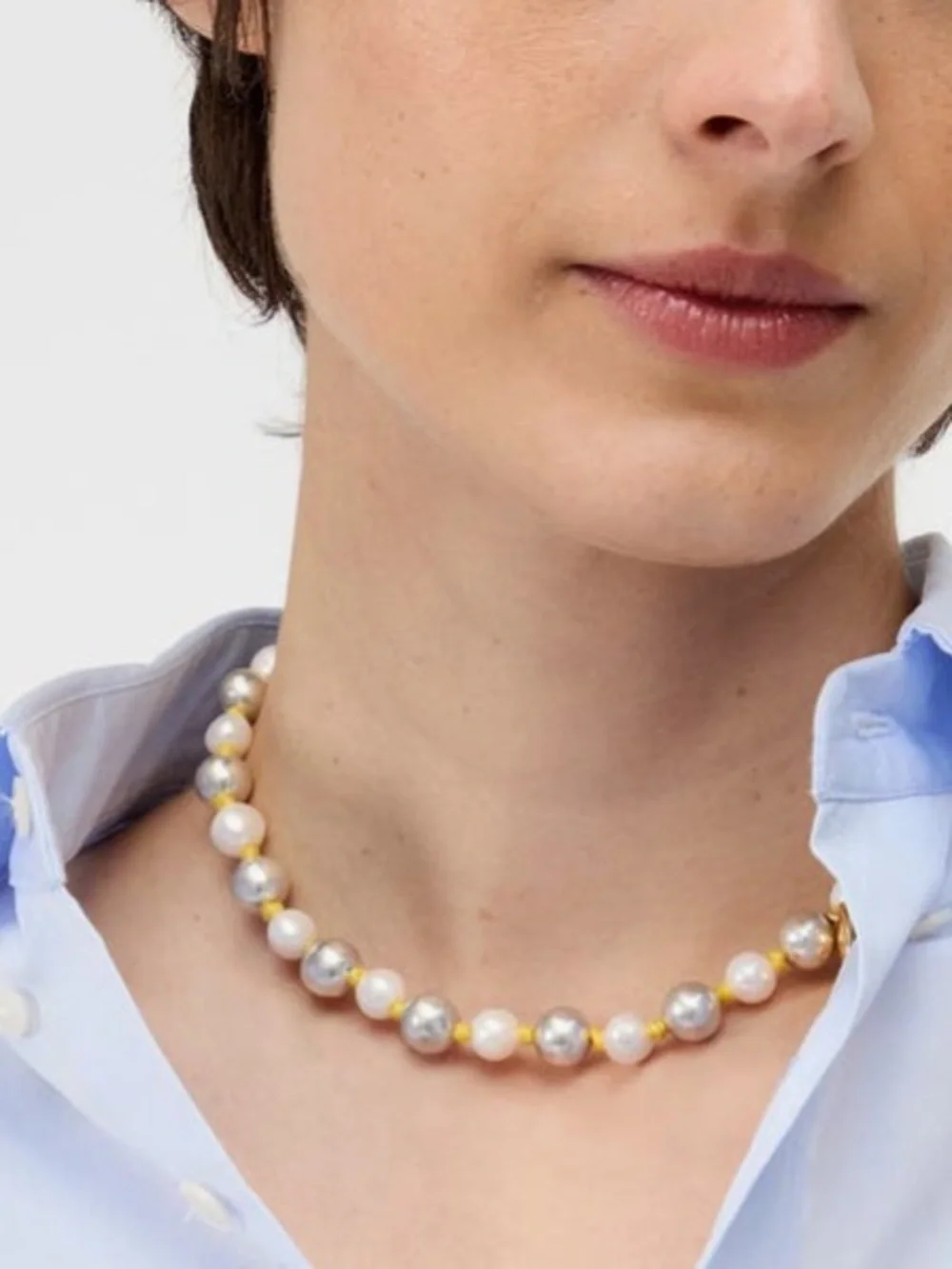 Anthropologie Bead and Faux Pearl Necklace NWT